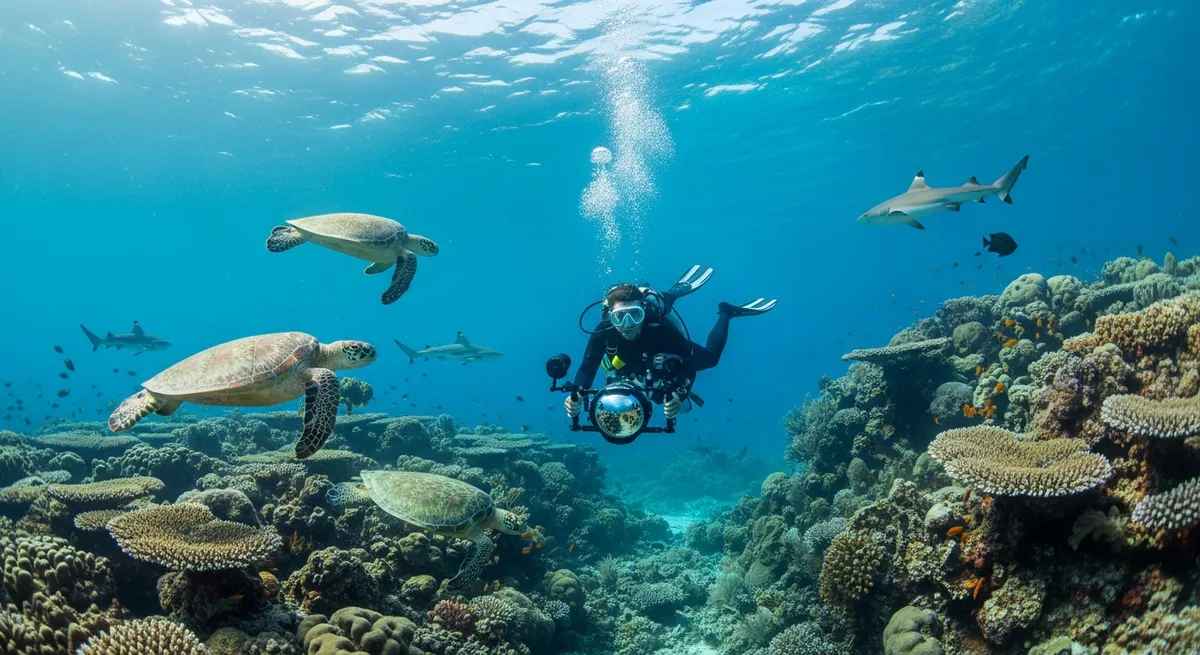 Diving in Apo Reef