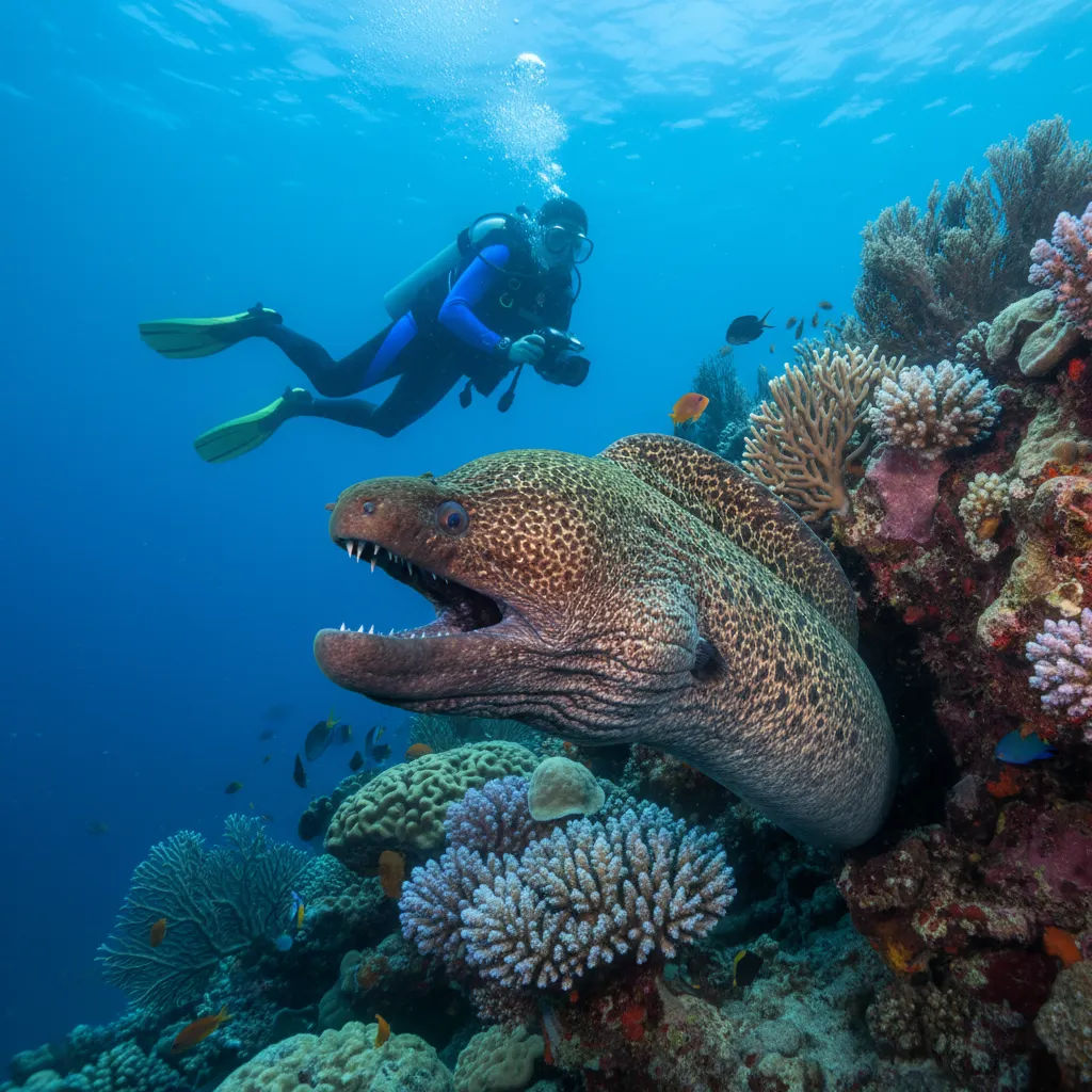Giant Moray Eels